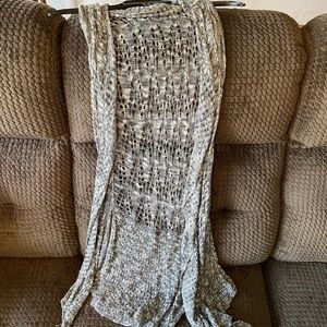 Black and white tank top cardigan